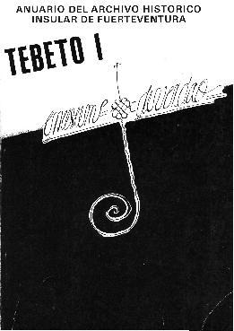 Tebeto. Anuario del Archivo histórico insular de Fuerteventura